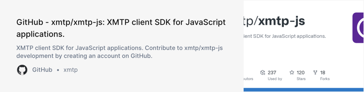 xmtp-js repo card